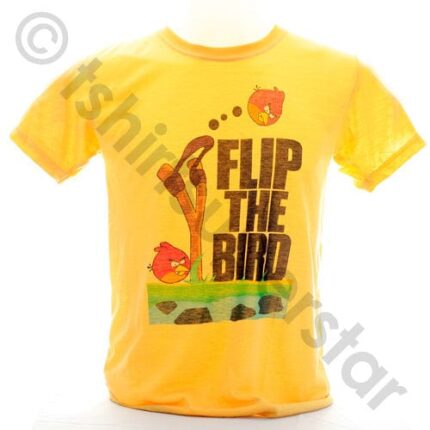 Tshirt Superstar Angry Birds Flip The Bird Tshirt