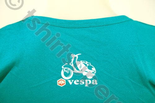 Tshirt Superstar Vespa Girls Retro Tshirt Turquoise