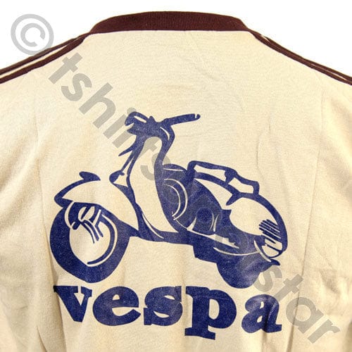 Tshirt Superstar Vespa Long Sleeved Top Tshirt Beige Small Logo