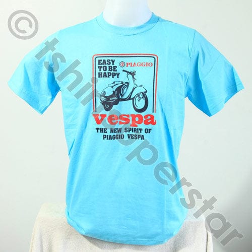 Tshirt Superstar Vespa Retro Tshirt Light Blue