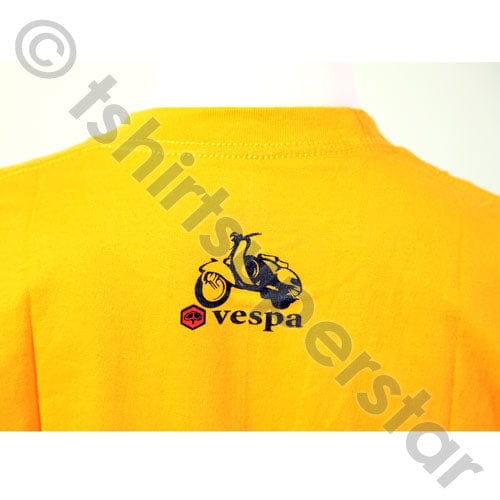 Tshirt Superstar Vespa Retro Tshirt Yellow