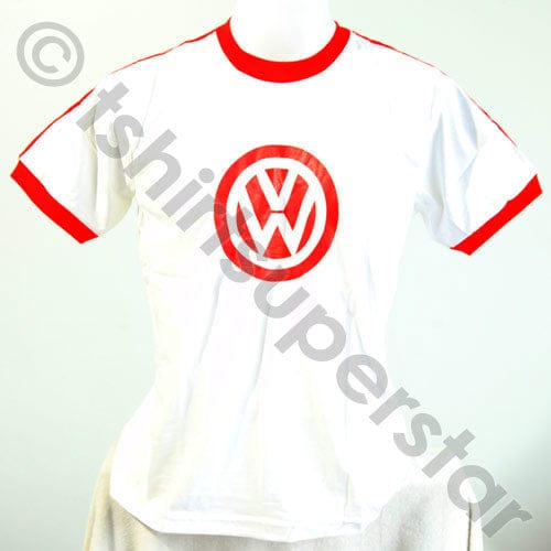 Tshirt Superstar VW Volkswagen Logo Retro Tshirt Red White