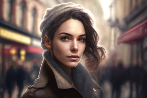 a young french woman
