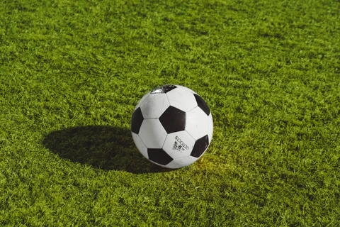 a ball on the grass