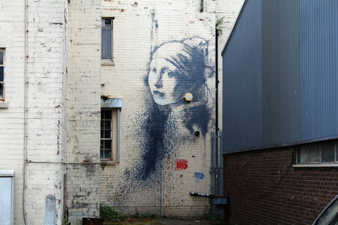 banksy's mural graffiti