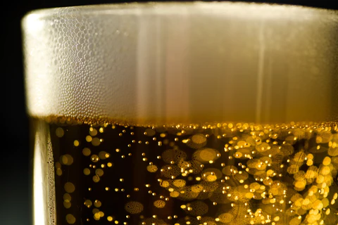 bubbles of beer