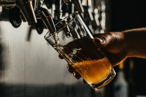 pouring beer