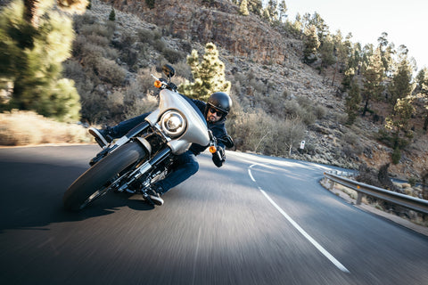 a biker with a harley davidson