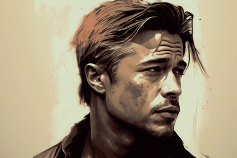 brad pitt's illustration