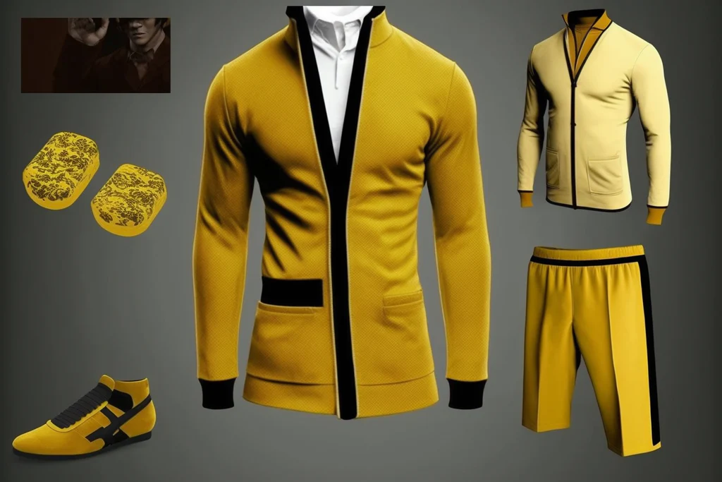 bruce lee's yellow outfit