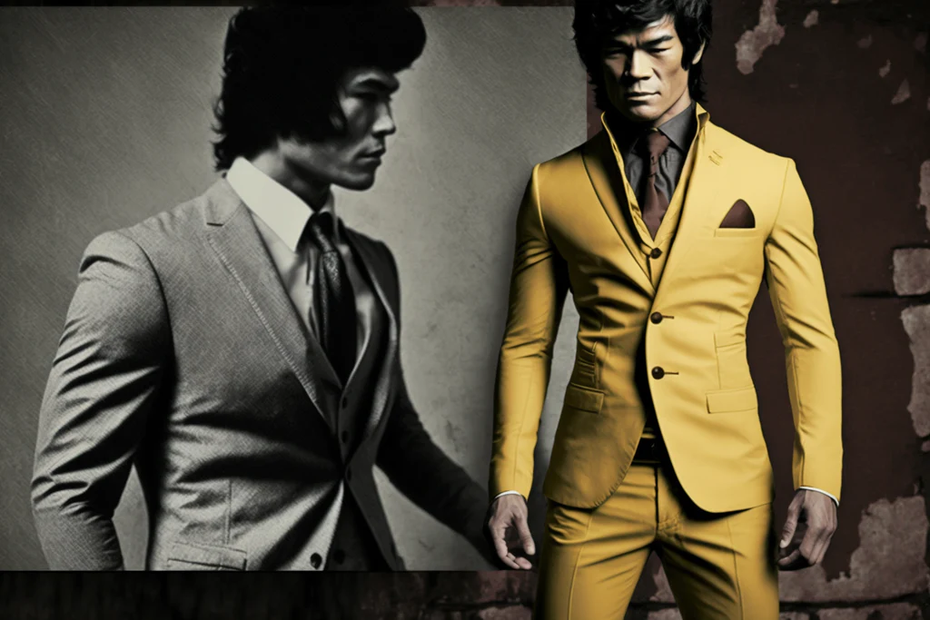 bruce lee's clothing style