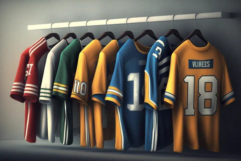 colorful soccer jerseys