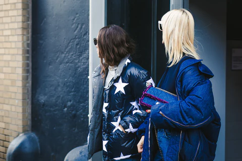 two fashionable women