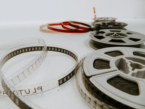 film rolls on the table