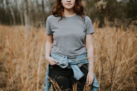 grey unisex t-shirt