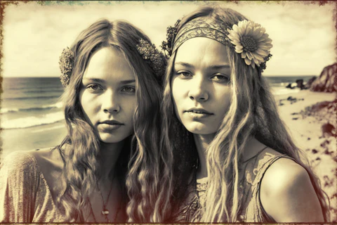 pretty hippie girls