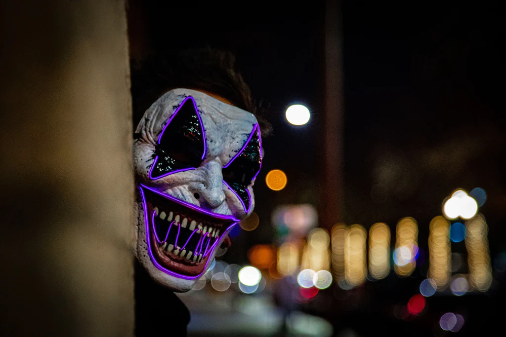 horror costume in the street