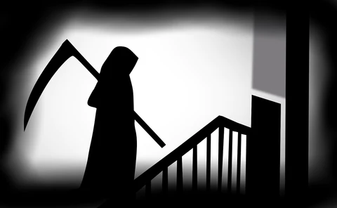 black and white, horror movie