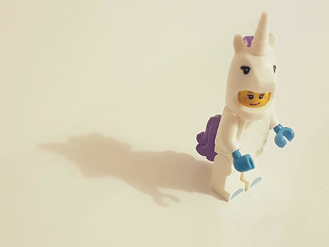 a lego unicorn