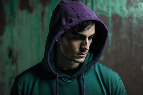 man wearing a hoodie