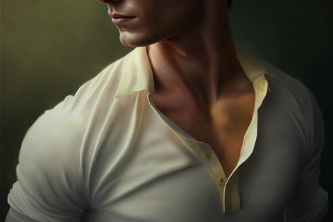 a man wearing a yellow shirt