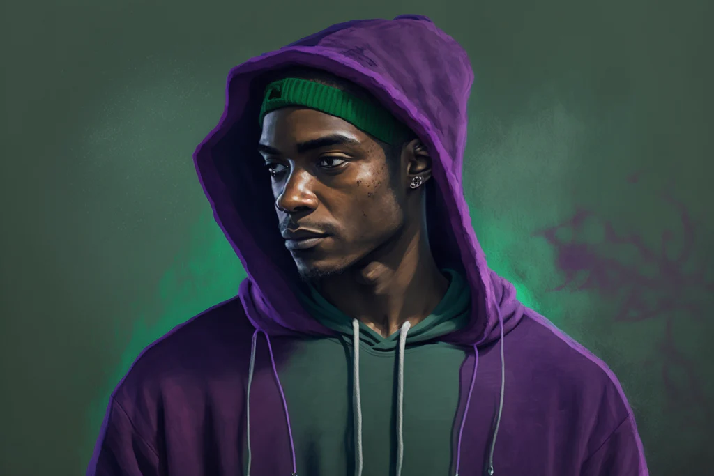 man wearing a stylish hoodie