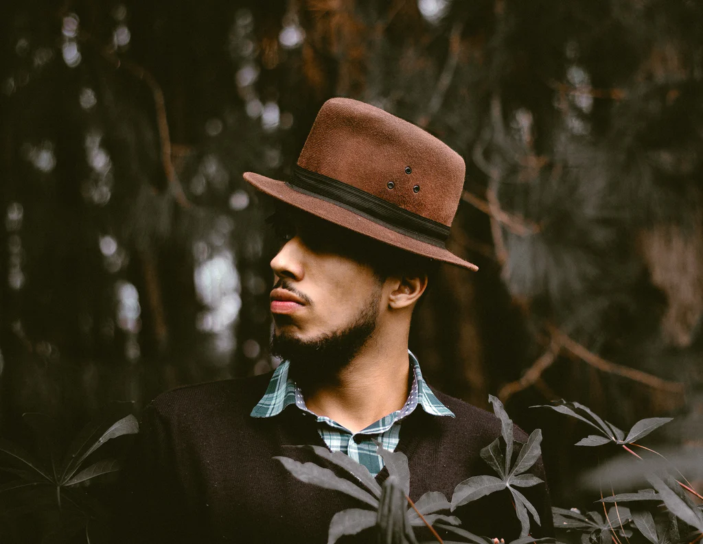 man in a vintage outfit