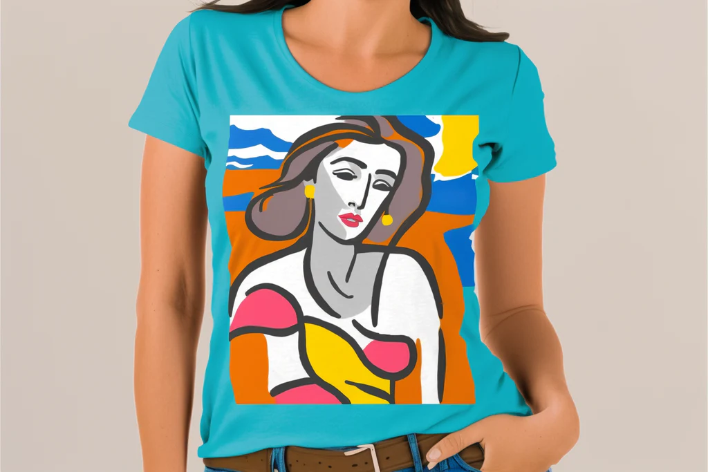 stylish, abstract printed t-shirt