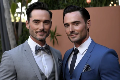 the men at engagement party