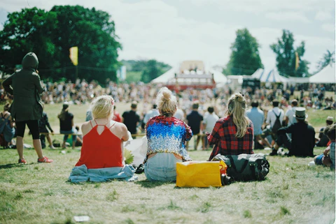 ladies at a music festival