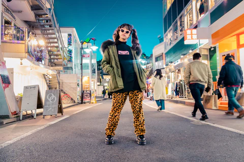 woman in a street outfit
