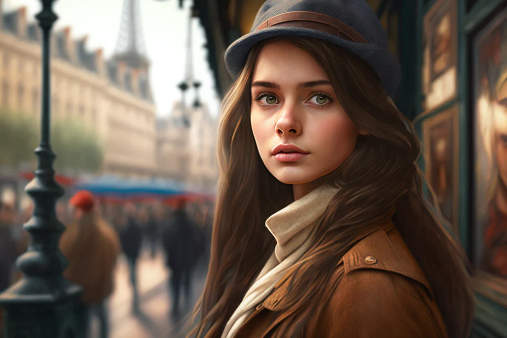 a beautiful parisian woman