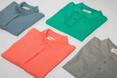 different colors of polo shirts