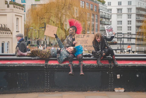 a group of punks