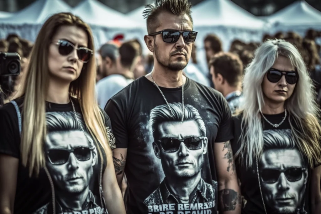 people at a rock festival