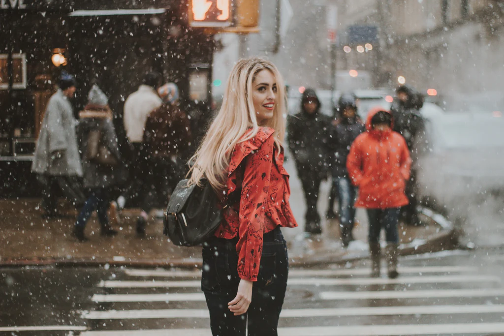 a woman's street style in winter