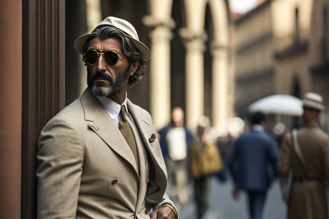 a stylish italian man