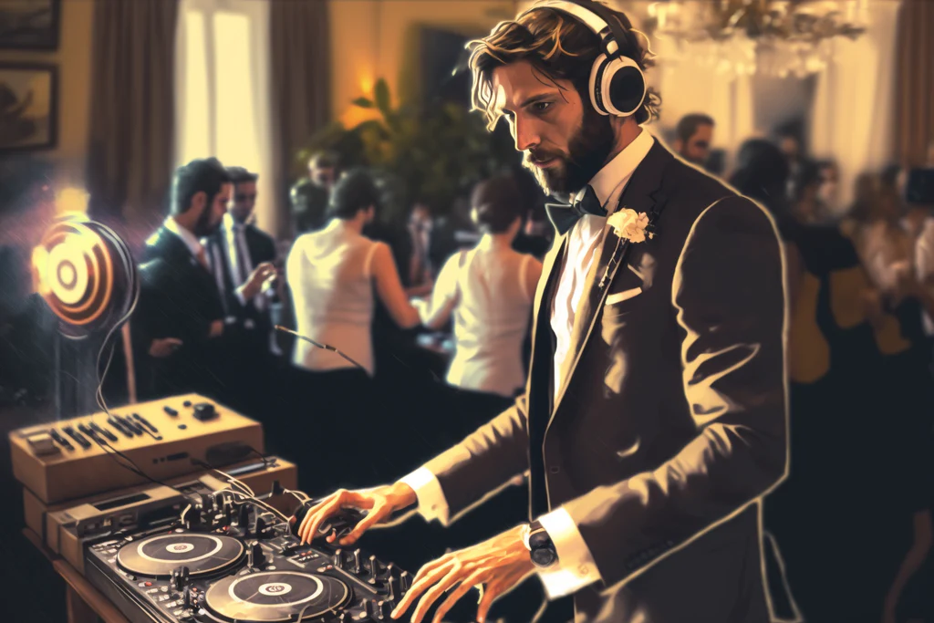 dj at a wedding party