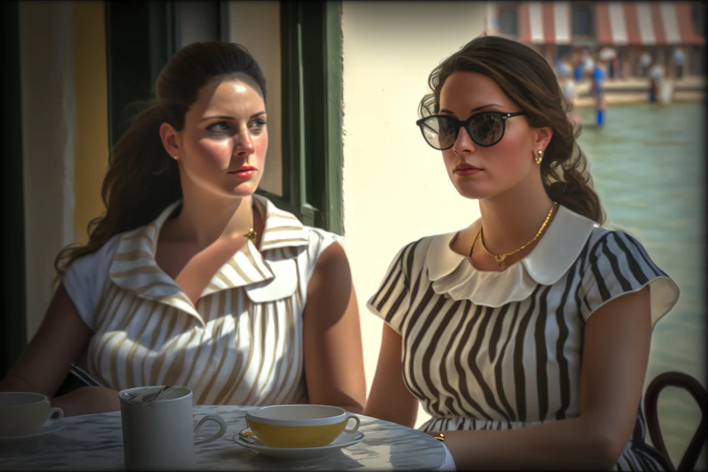 two italian women in venice