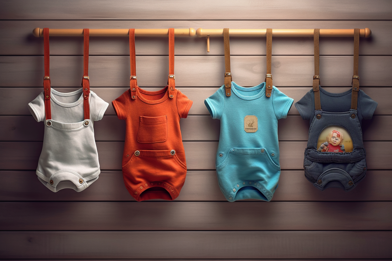 baby clothes on a hanger