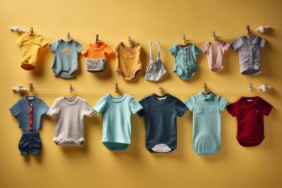 baby clothes on a line