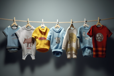 colorful baby clothes