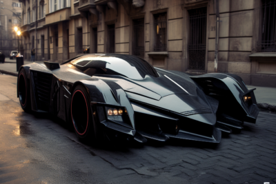 batmobile in the evening