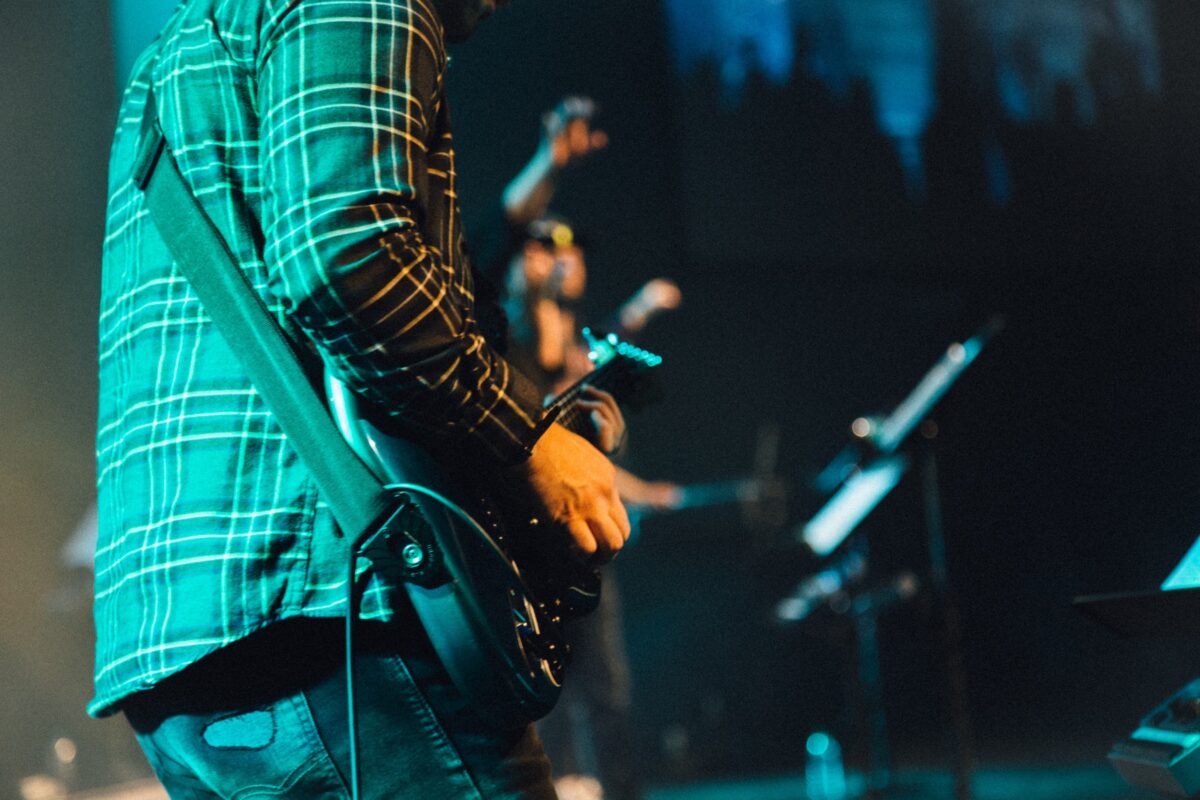 guitarist on the stage