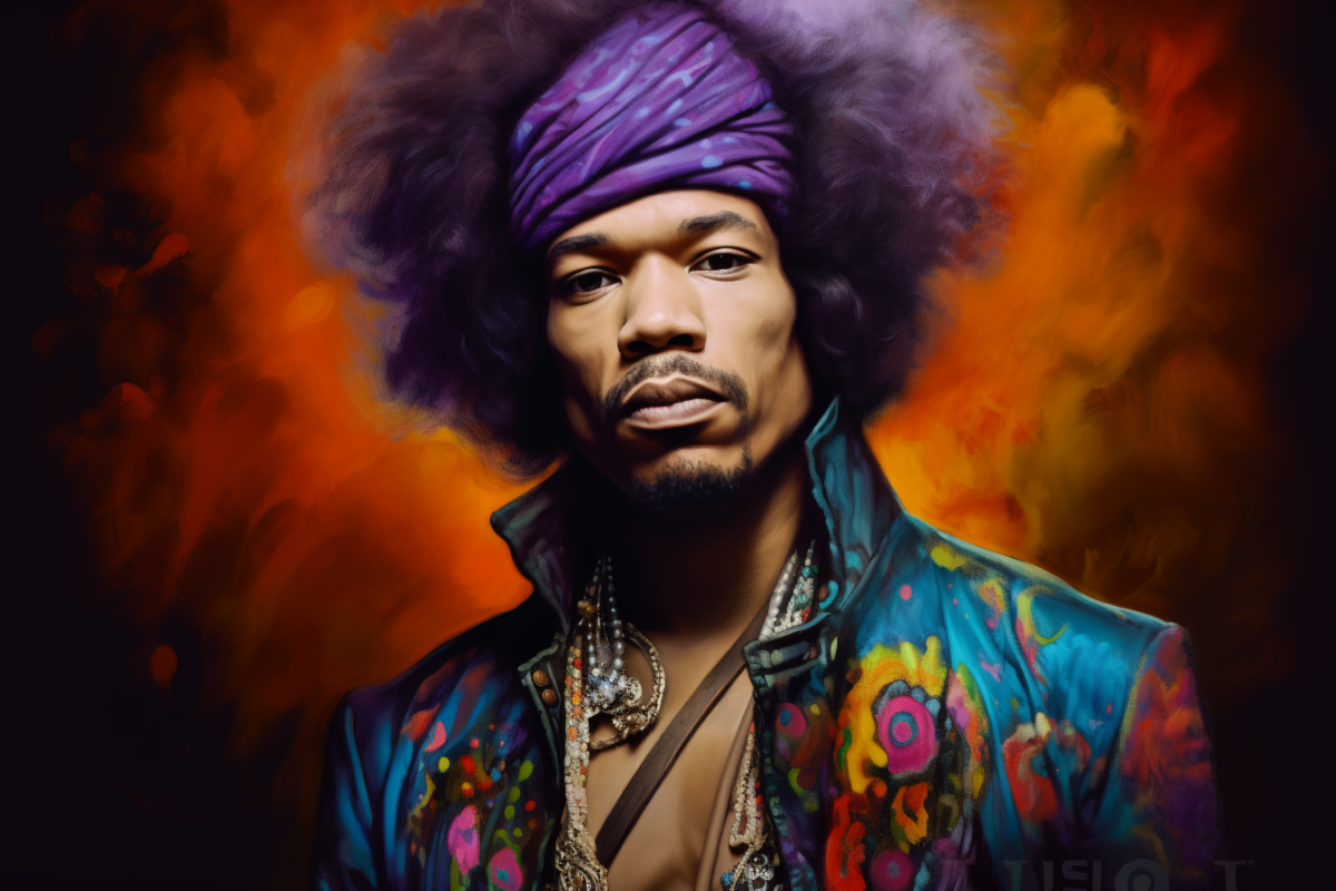 illustration of jimi hendrix