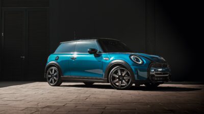 blue mini cooper